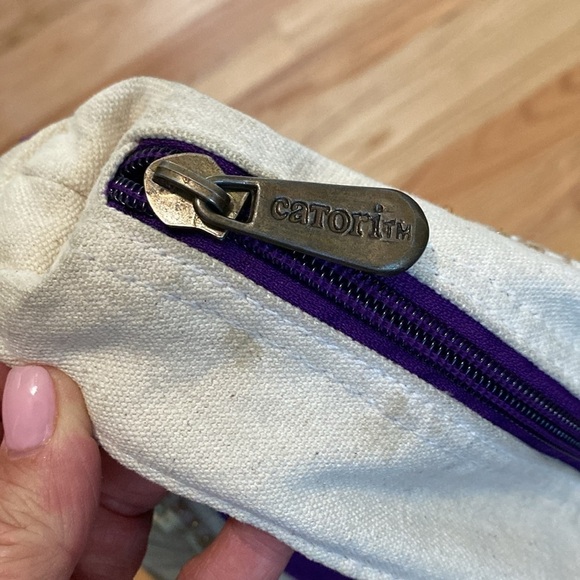 Catori Boho Crossbody gold/purple thread & Zippers Bohemian Hippie Beach Gypsy - Picture 10 of 14